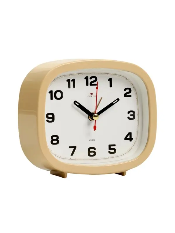 Будильник-часы настольные &laquo;Классика&raquo;, дискретный ход, 12.5&times;10.5 см, от батарейки АА