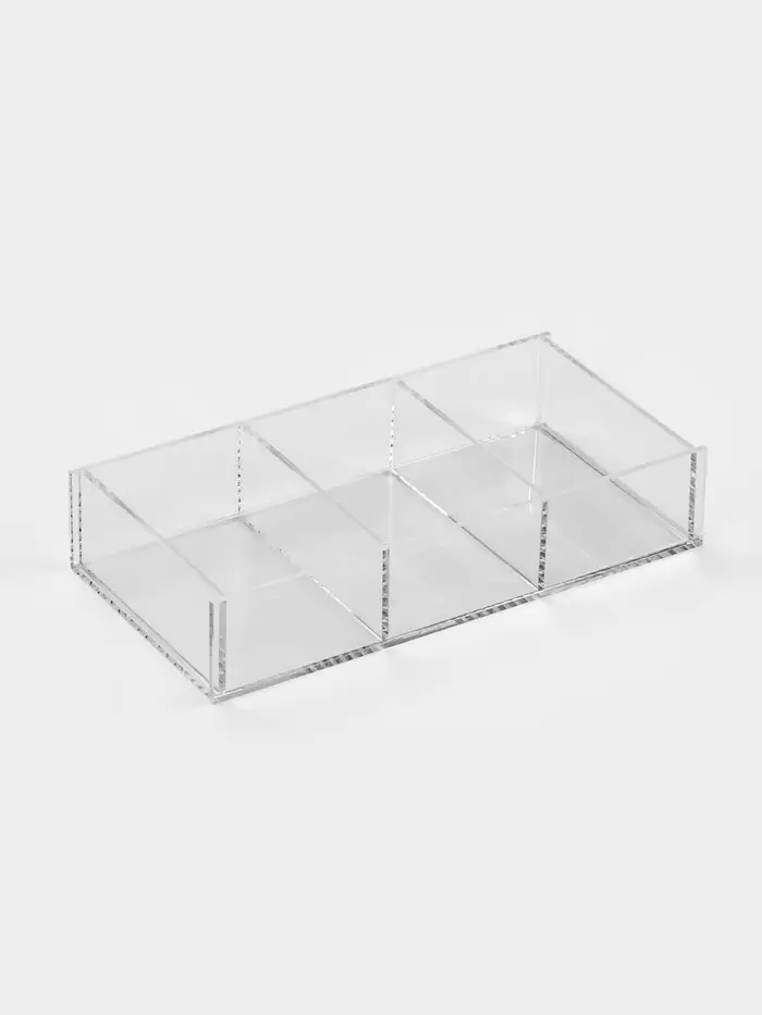 Подставка для презентации, 3 ячейки, 20.3&times;10.2&times;3.8 см, оргстекло 2 мм