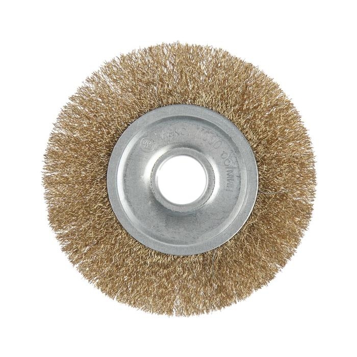 Щетка металлическая для УШМ ЛОМ, плоская, посадка 22 мм, 125 мм Щетка металлическая для УШМ ЛОМ, плоская, посадка 22 мм, 125 мм