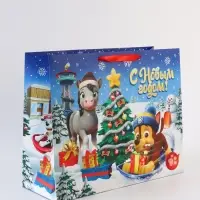 Пакет подарочный «С Новым годом!», Щенячий патруль,  XL 40 × 49 × 19 см