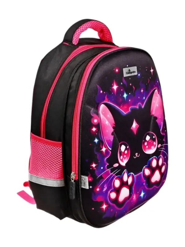 Рюкзак каркасный школьный Calligrata &laquo;Котик&raquo;, 39&times;30&times;14 см