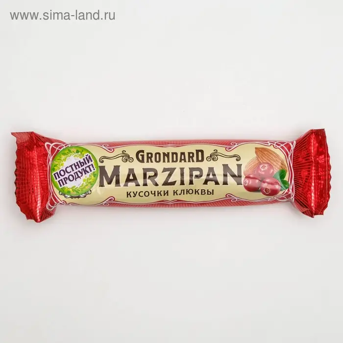 Марципановый батончик «С кусочками клюквы», 50 г Марципановый батончик «С кусочками клюквы», 50 г