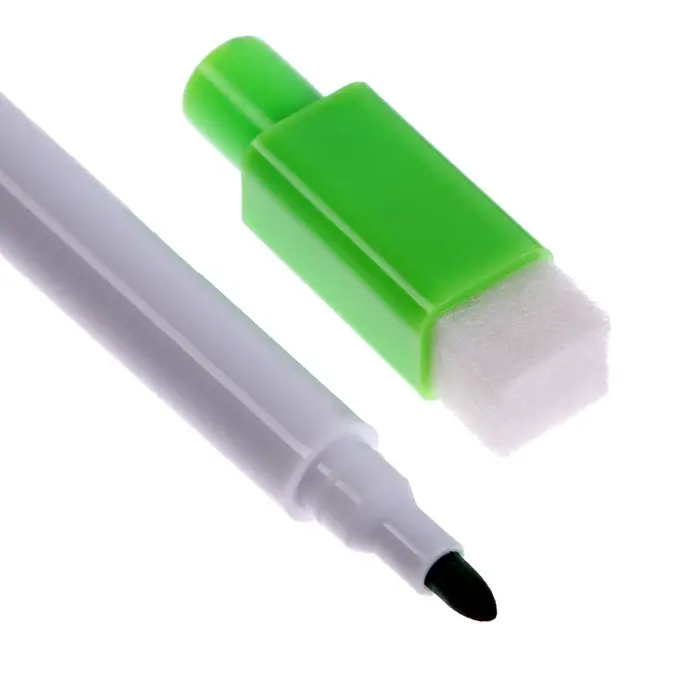 Маркер цветной на водной основе с губкой, набор 4 шт.