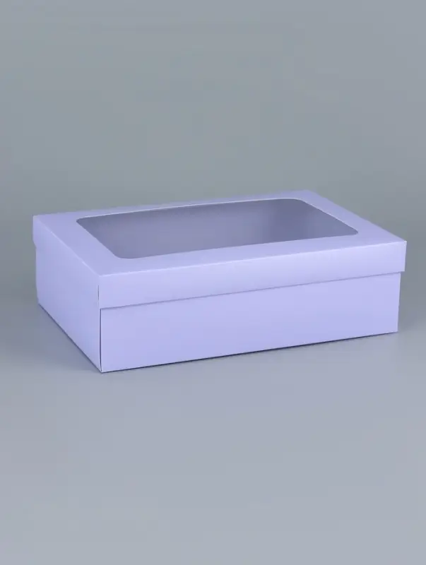 Коробка подарочная складная, упаковка, &laquo;Лавандовая&raquo;, с окном 30&times;20&times;9 см