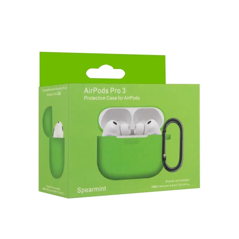 Чехол для AirPods Pro 3 с карабином №20 Spearmint