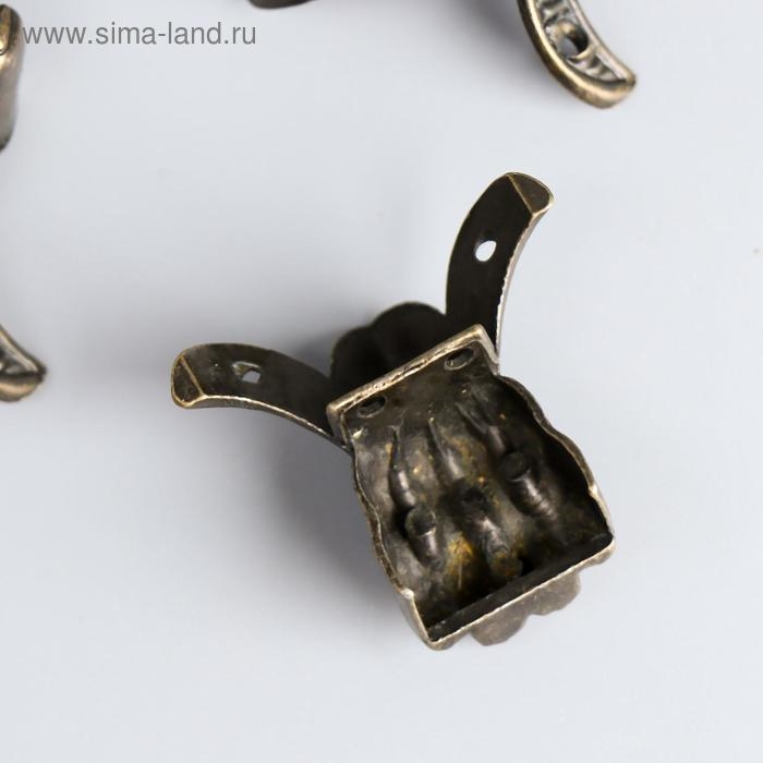 Уголок (ножка) для шкатулки Уголок (ножка) для шкатулки "Лапа" 4,3х3,4 см С-024