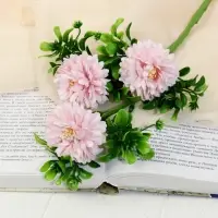 Цветы искусственные &laquo;Пион грин хало&raquo;, h=36 см, d=6 см, розовые