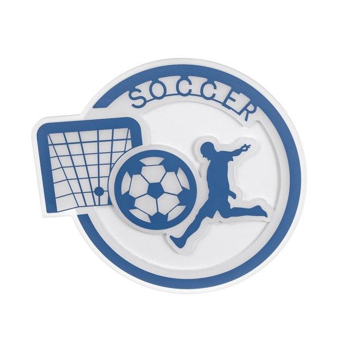 Люстра Люстра "Футбол" LED 68Вт 2 режима синий 55х50х10см