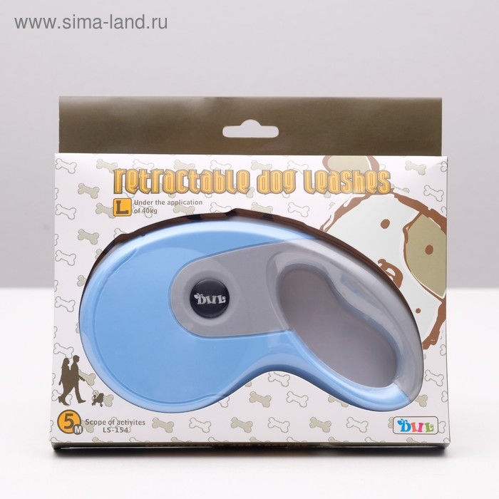 Рулетка DIIL, 5 м, до 40 кг, лента, прорезиненная ручка, голубая с серым Рулетка DIIL, 5 м, до 40 кг, лента, прорезиненная ручка, голубая с серым