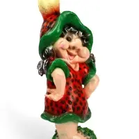 Садовая фигура из полистоуна &laquo;Девочка-клубничка&raquo;, 55&times;25&times;30 см