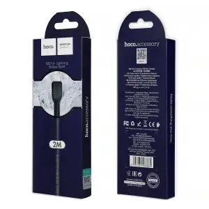 Кабель USB на Lightning 2M 2.4А X20 HOCO черный