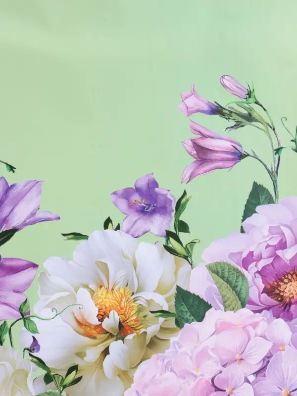 Пакет подарочный ламинированный "Цветы" 26 х 12 х 32 см