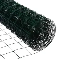Сетка сварная с ПВХ покрытием, 10&times;0.5 м, ячейка 50&times;50 мм, d=1 мм, металл, Greengo