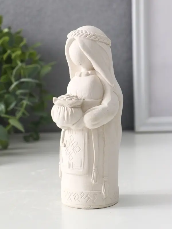 Фигурка - оберег &laquo;Денежная берегиня&raquo;, 14&times;6&times;6 см, натуральный