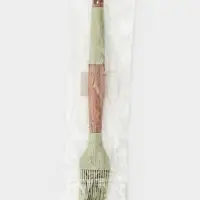 Кисточка кулинарная Magistro, силикон, 25.5&times;3.8 см, зелёная