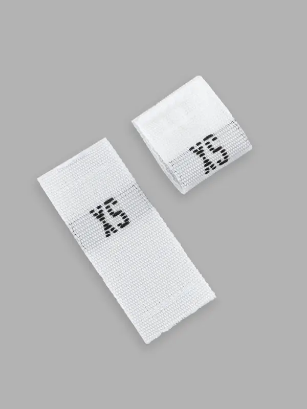 Размерники жаккардовые, XS, 12&times;30 мм, 100 шт., белые