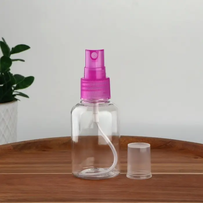 Бутылочка для хранения, с распылителем, 50 мл, МИКС, прозрачная