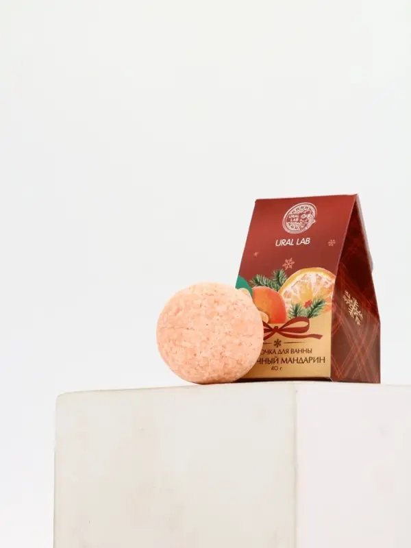 Бомбочка для ванны, аромат сливочный мандарин, 40 г, Ural Lab Бомбочка для ванны, аромат сливочный мандарин, 40 г, Ural Lab