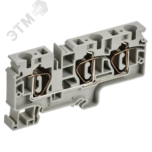 ARMAFIX Клемма пружинная CX10-3 10мм2 трехконтактная серая IEK