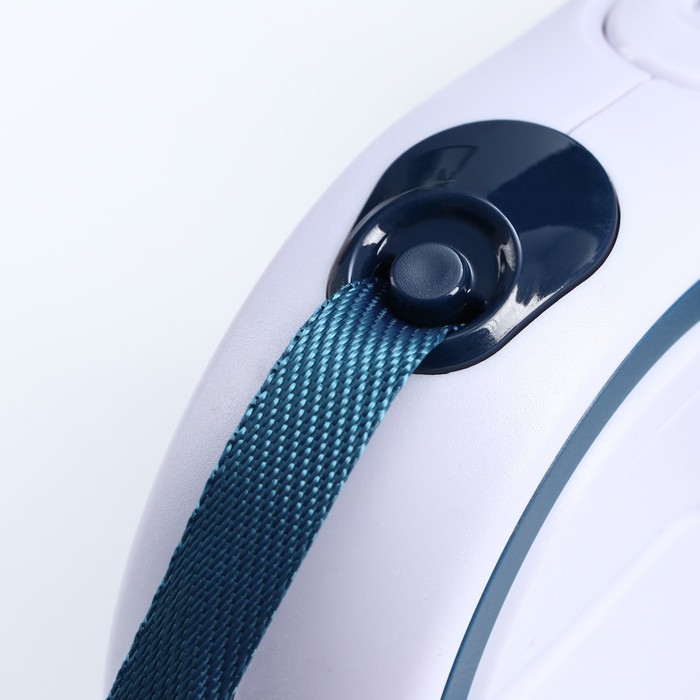 Рулетка с системой эффективного скручивания поводка, 3 м, до 15 кг, серо-синяя Рулетка с системой эффективного скручивания поводка, 3 м, до 15 кг, серо-синяя