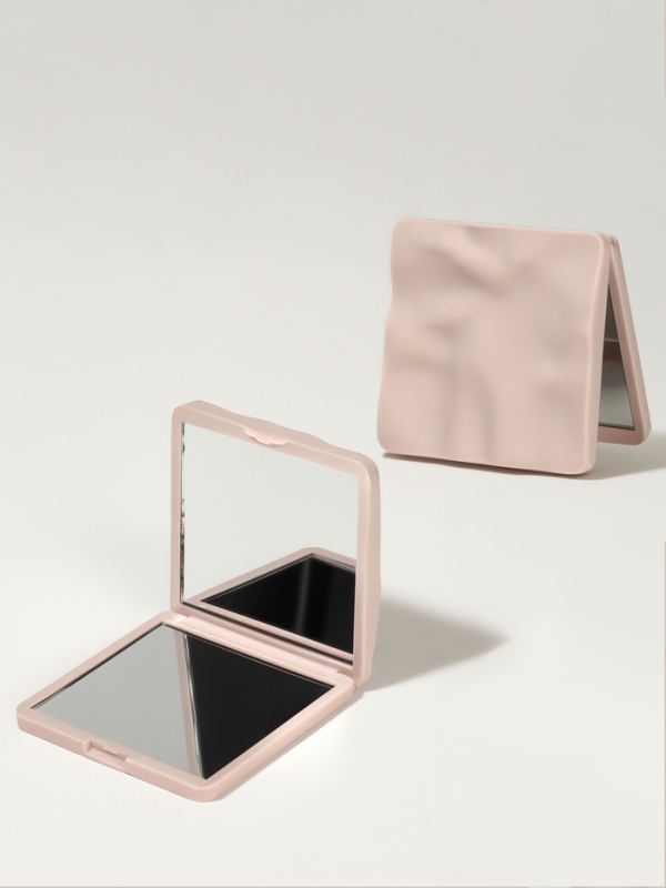 Зеркало складное квад (2) с/увел 7*7 см ВОЛНА матовый бежевый пакет QF Зеркало складное квад (2) с/увел 7*7 см ВОЛНА матовый бежевый пакет QF