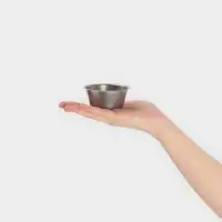 Соусник Hanna Kn&ouml;vell Vanha, 100 мл, d=8 см, нержавеющая сталь, серебристый