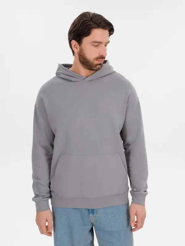 Худи оверсайз унисекс Outshine, серое, размер XS/S Худи оверсайз унисекс Outshine, серое, размер XS/S