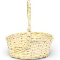 Набор корзин 3 шт ИВА 40x30x13 34х24x11 29х21x10 см ПЛЕТ ручка h=20/18/16 см бел