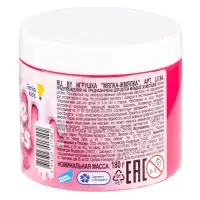 Слайм "Мялка-жмялка", розовый, с посыпкой и фигуркой, 180 г SLI64