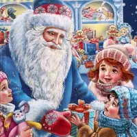 Подарочная коробка новогодняя «Новогодняя карусель», фигурная, 160×75×260 см