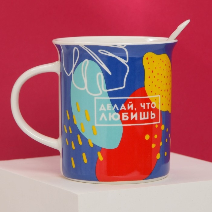 Кружка «Делай, что любишь» с ложкой и подставкой, 300 мл Кружка «Делай, что любишь» с ложкой и подставкой, 300 мл