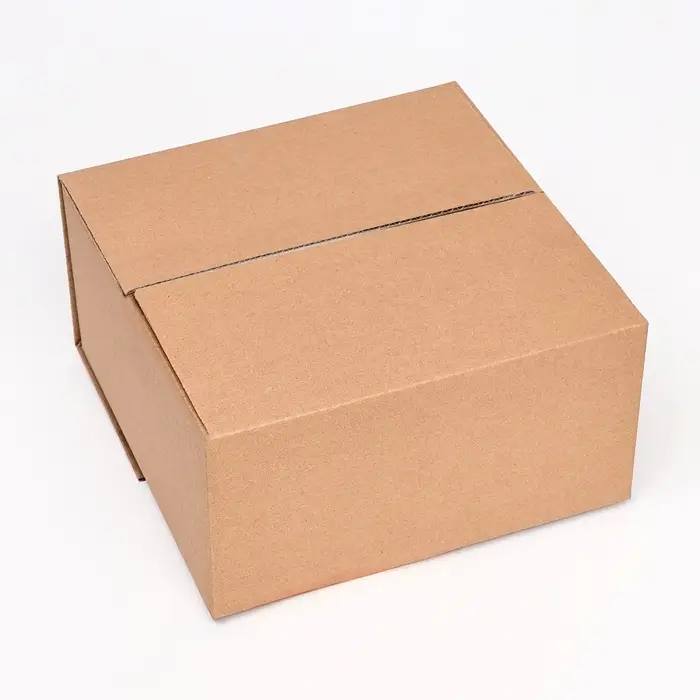 Коробка складная, бурая, 30 х 30 х 15 см
