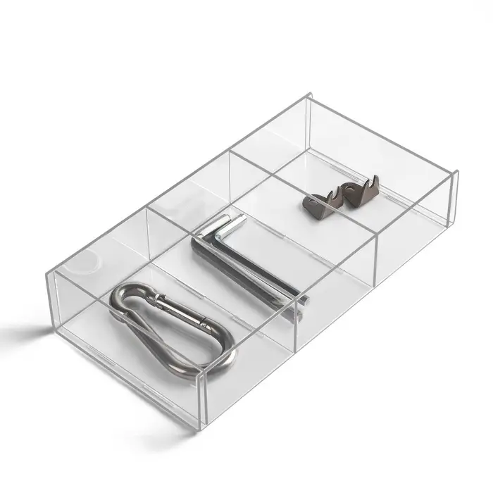 Подставка для презентации, 3 ячейки, 20.3&times;10.2&times;3.8 см, оргстекло 2 мм