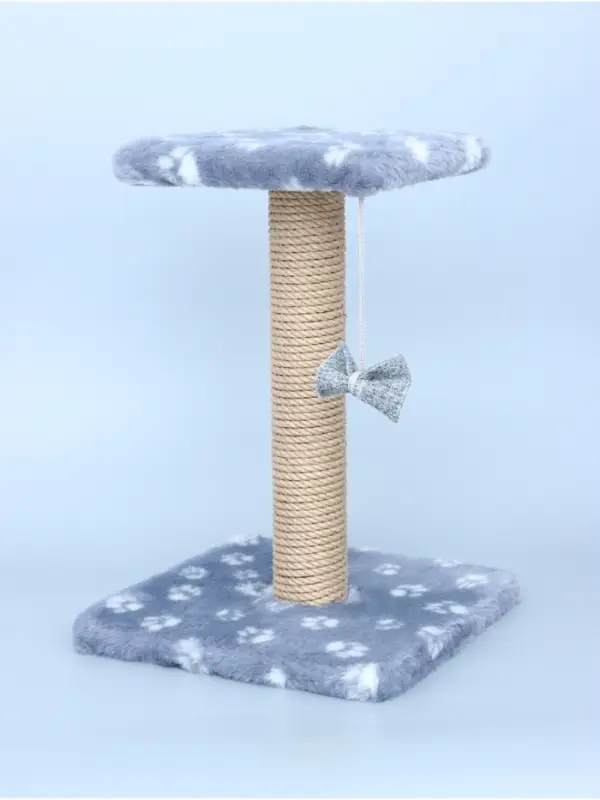 Когтеточка &laquo;Полка&raquo;, 30&times;30&times;40 см, с подставкой, джут, серая