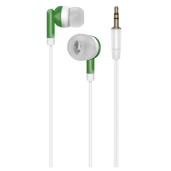 Наушники OXION Simple EPO104, вакуумные, 92 дБ, 32 Ом, 3.5 мм, 0.95 м, зеленые Наушники OXION Simple EPO104, вакуумные, 92 дБ, 32 Ом, 3.5 мм, 0.95 м, зеленые