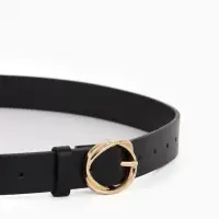 Ремень жен 05-01-01-01, Июнь2510, 2,9*0,3*110 см, без винта, пряж золото, 1 прокол, черный 1090314 Ремень жен 05-01-01-01, Июнь2510, 2,9*0,3*110 см, без винта, пряж золото, 1 прокол, черный 1090314