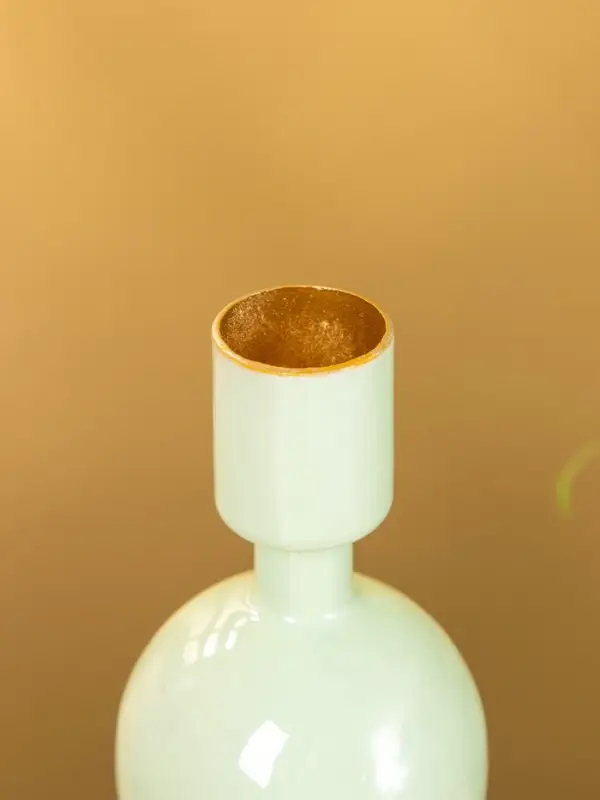 Подсвечник на 1 свечу "Мята" с 1 сферой 7,5х7,5х11,5 см