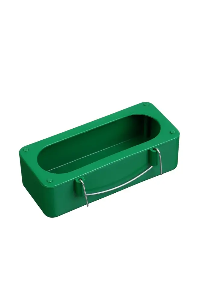 Навесная кормушка - поилка, 14.5&times;6&times;4 см, лотковая, пластик, Greengo