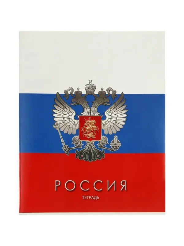 Тетрадь 48 листов в клетку &laquo;Россия&raquo;