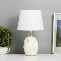 Лампа настольная RISALUX &laquo;Дух&raquo;, Е14, 40 Вт, белая, 20&times;20&times;34 см