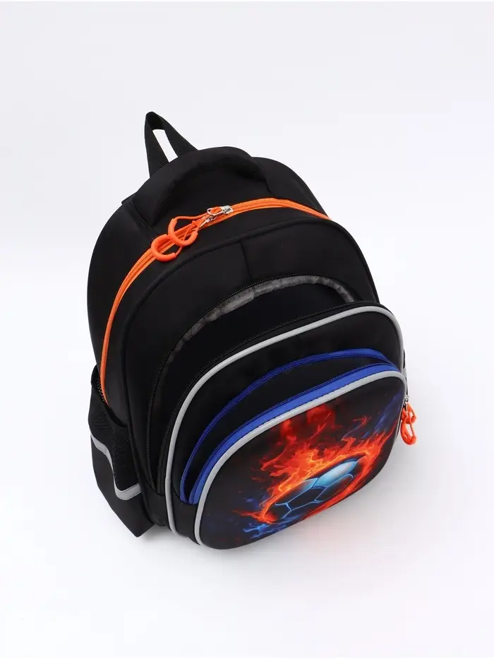 Ранец с эргономичной спинкой 3 отделения, средний "Футбол"