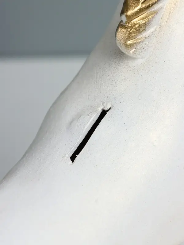 Копилка Копилка "Конь на ветру" 28х32х9,5 см, белый с золотом