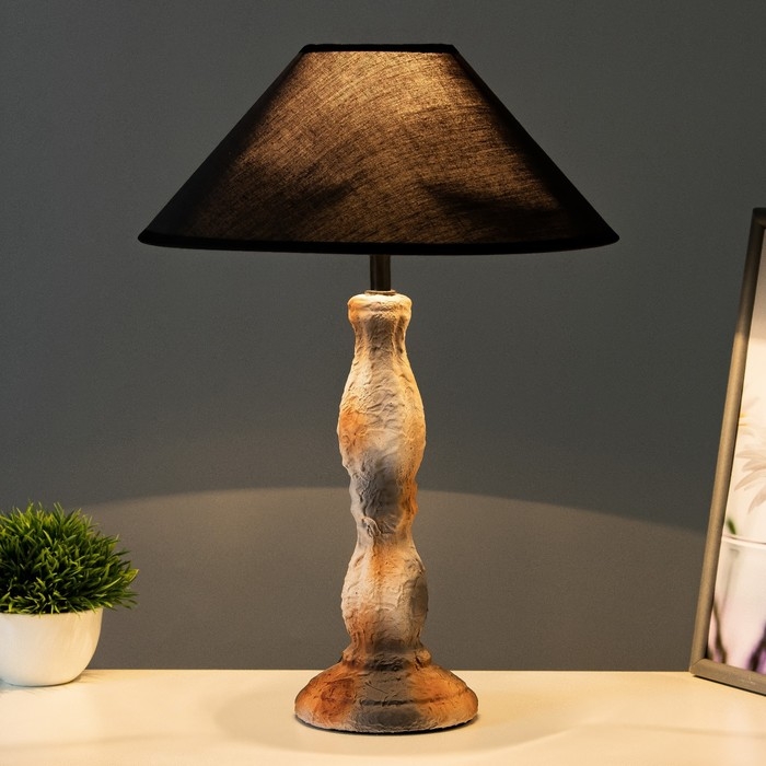 Настольная лампа Настольная лампа "Аморета" Е14 40Вт серый 30х30х42см RISALUX