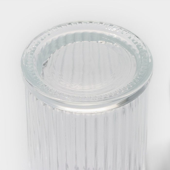 Набор стеклянных баночек для сыпучих продуктов с пробковой крышкой Доляна «Парфе. Афина», 90 мл, 5,4×9,7 см, 12 шт