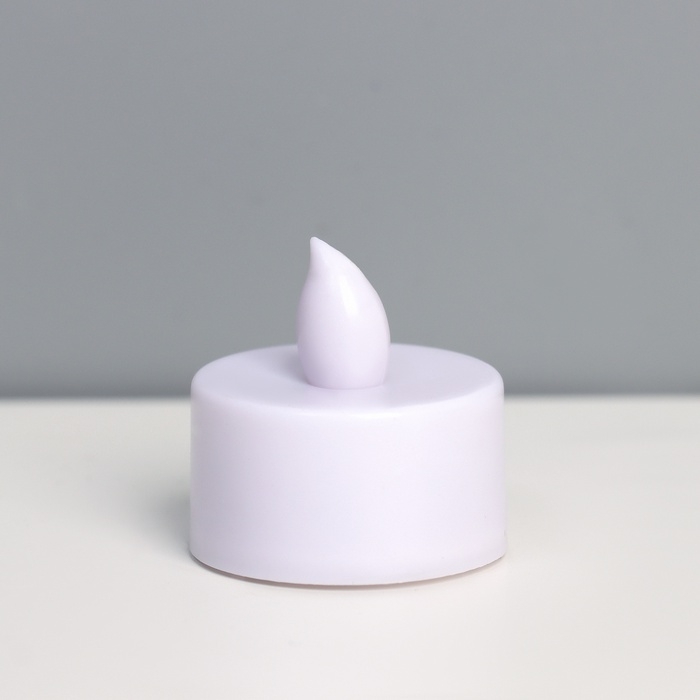 Светодиодные свечи, ночники LED RISALUX «Не бойся темноты» набор 2 шт., белые, RGB, 3.5×3.5×4 см Светодиодные свечи, ночники LED RISALUX «Не бойся темноты» набор 2 шт., белые, RGB, 3.5×3.5×4 см