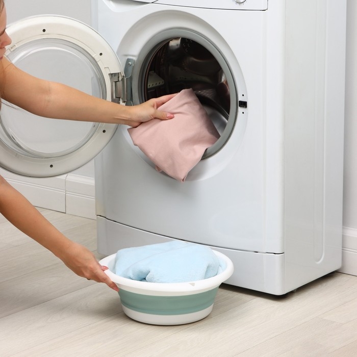 Таз складной «Флекс», 5.5 л, 32.5×33×4.5 см, цвет морская волна Таз складной «Флекс», 5.5 л, 32.5×33×4.5 см, цвет морская волна