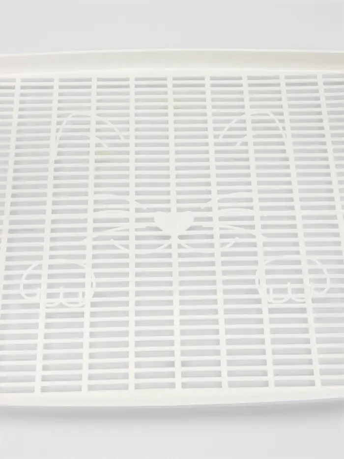 Туалет с сеткой, 44&times;33&times;11.5 см, бежевый, белый