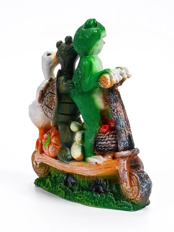 Садовая фигура из полистоуна &laquo;Зверюшки на самокате&raquo;, 30&times;10.5&times;28 см