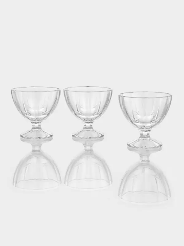 Креманки &laquo;Мальдивы&raquo;, 300 мл, набор 3 шт., стекло, прозрачные