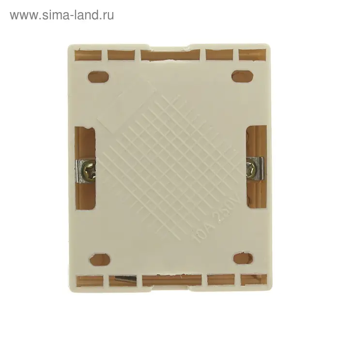 Выключатель "Топ", 10 А, 220 В, 2 клавиши, накладной, белый